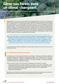 Forêt et changement climatique