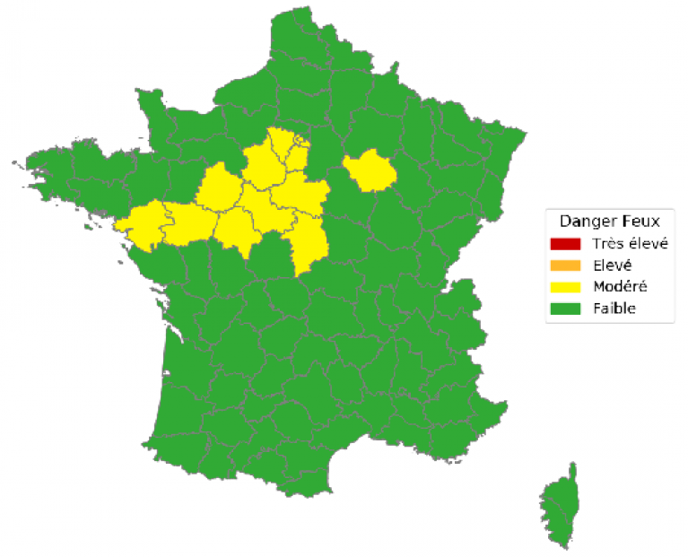 Carte Météo des forêts